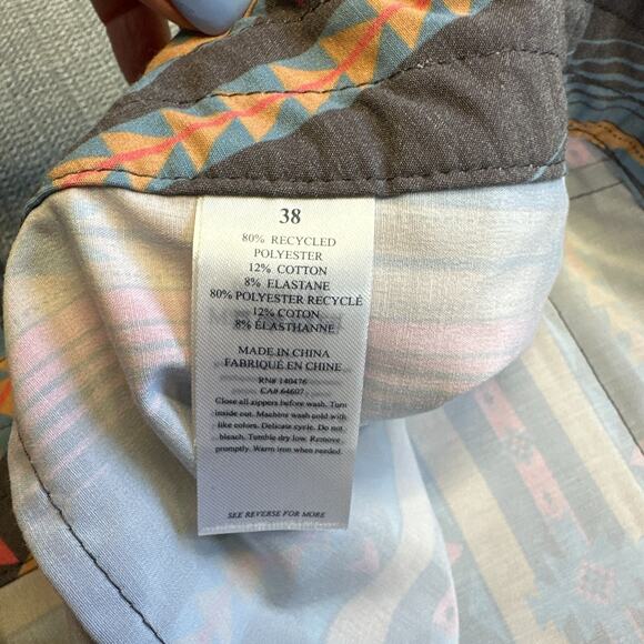 Faherty Board Shorts Mens 38 Fire Sky Aztek Swim Trunks Surfing‎ Huckberry New - Picture 3 of 11